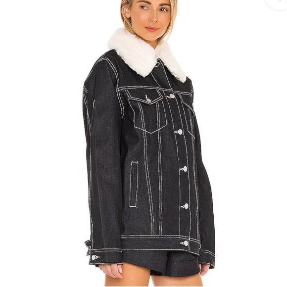 WeWoreWhat Boyfriend Jacket With Faux Fur - Picture 3 of 8